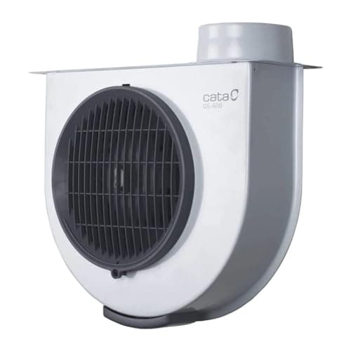 Cata GS 600 - Extractor de humos para cocinas, de cocina silencioso, Ventilador extractores de aire, Consumo máximo de energía: 105W, Color Blanco/ Gris