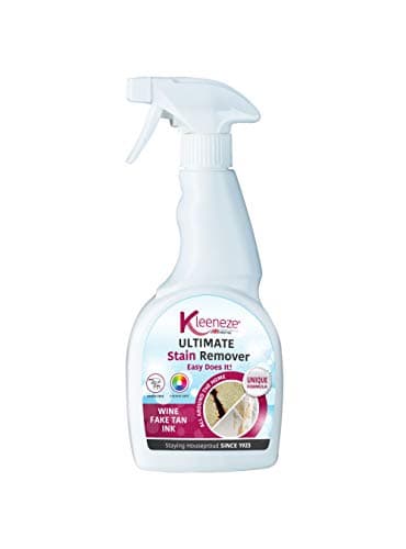 Kleeneze Quitamanchas definitivo: elimina las manchas más duras, incluyendo: vino tinto, bronceado falso, tinta, chocolate, manchas de hierba, remolacha, té, café, jugo de frutas, barro, suciedad