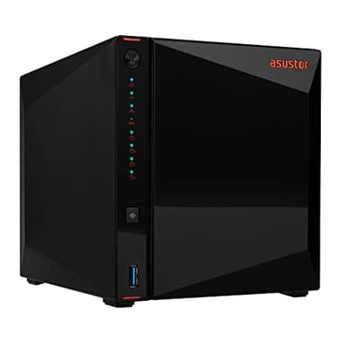 Asustor AS5304T Nimbustor 4 Bahías NAS - Dispositivo de Almacenamiento en Red, CPU Quad Core 1.5 GHz, 4GB de RAM DDR4 (Sin Disco)