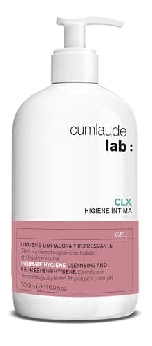 Cumlaude Lab Higiene Íntima CLX - Gel Limpiador con Clorhexidina que aporta una Acción Higienizante y Protectora - con Activo Vegetal y pH Neutro - 500 ml