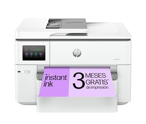 HP OfficeJet Pro 9730e - Impresora multifunción profesional de tinta, imprime y escanea hasta formato A3, doble bandeja y doble cara automática, Wi-Fi, 3 meses de impresión Instant Ink con HP+