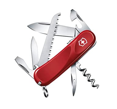 Victorinox, Evolution S13, Navaja Multiuso Suiza, Cuchillo bolsillo, Regalo, 14 Funciones, Hoja grande, Abrelatas, Bloqueable