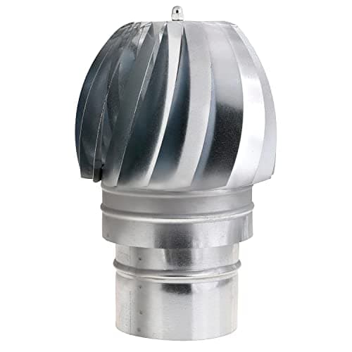 WOLFPACK LINEA PROFESIONAL Wolfpack Sombrero Extractor Galvanizado para Estufa, Chimenea, Extracción de Humos, Para tubo Ø 120 mm.