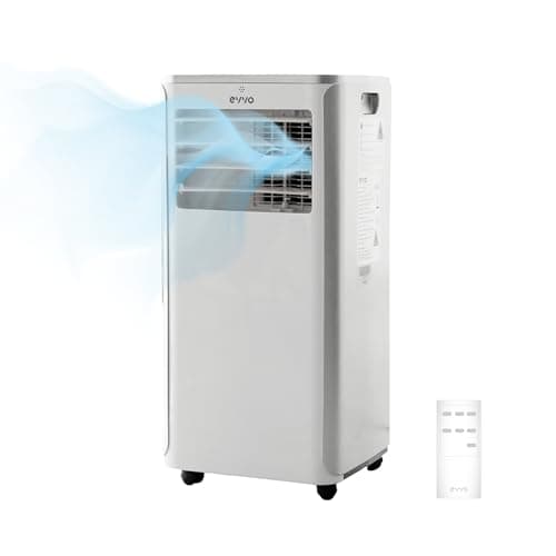 EVVO Aire Acondicionado Portatil 3 in 1, 9.000 BTU, con Mando a Distancia, Superficie 20m2, Clase Energética A, Kit instalación en ventana (Modelo: Clima P9 Blanco)