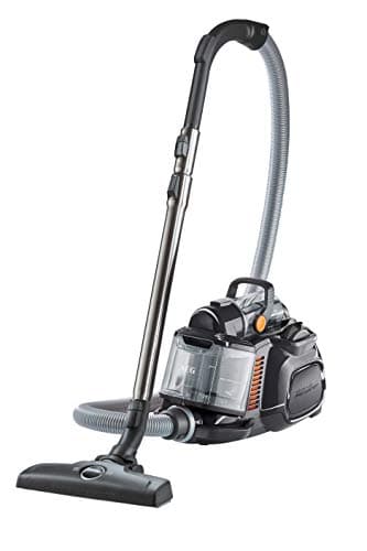 AEG LX7-2-EB-P Aspiradora de Trineo Sin Bolsa, Filtro Higiénico Lavable, Fácil Vaciado, Radio de acción de 9 m, Cepillo Suelos Duros y Parquet, Negro
