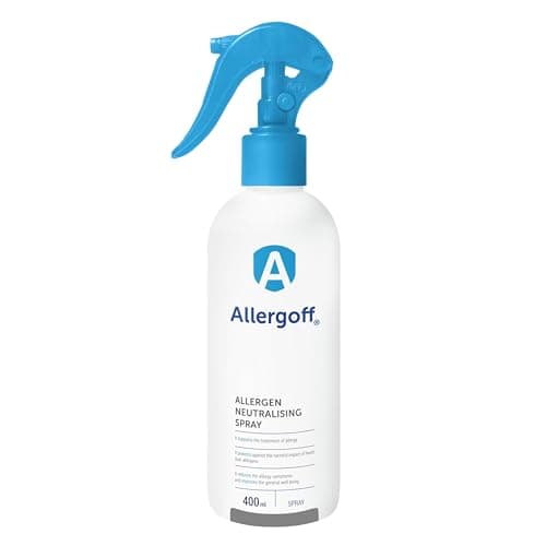 Allergoff Antiacaros Spray 800ml - No tóxico - Para Colchon, Cama y Textiles - Para alérgicos - Eliminar los síntomas - Neutraliza alérgenos de acaros, animales domésticos, polen y moho (2x 400ml)
