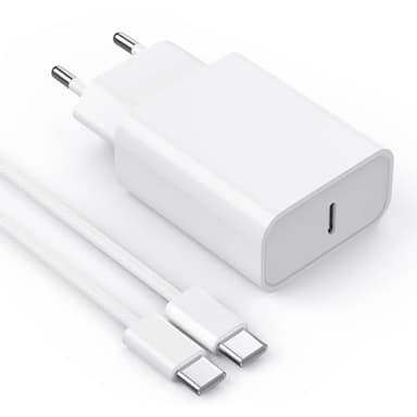 Cargador iPhone Carga Rapida 【Certificado MFi】 Cargador iPhone 15 Cargador iPad 20W Cargador USB C con 2M Cable para iPhone 15/15 Pro/15 Pro Max/15 Plus/iPad Pro/Air/Mini Cargador Samsung Carga Rapida