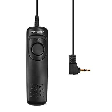 kwmobile Disparador Remoto para cámaras réflex - Mando a Distancia RS60-E3 - Cable Disparador para cámara DSLR - Compatible con Nikon Canon Samsung