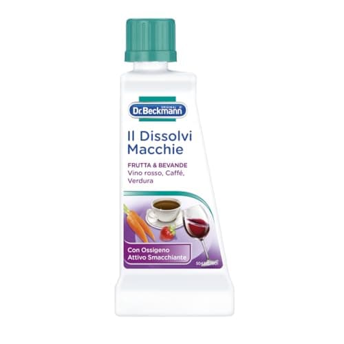 Dr. Beckmann El removedor de manchas de frutas y bebidas | El quitamanchas específico contra las manchas de vino tinto, café y mucho más | 50 ml