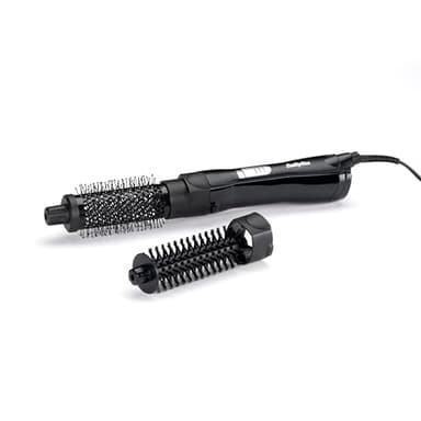 BaByliss AS82E Cepillo Térmico Moldeador de Cerámica de 38 mm, 800 W Potencia, Púas Suaves de 20 mm, 2 Temperaturas, Posición Aire Frío, Negro