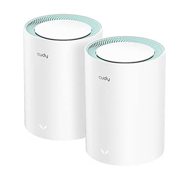 Cudy AC1200 Gigabit Sistema WiFi de Malla Completa, Banda Dual, Extensor WiFi, Puertos Gigabit, Antenas de Alta Ganancia, VPN, Cloudflare, Conecta hasta 100 Dispositivos, M1300 2 Paquete