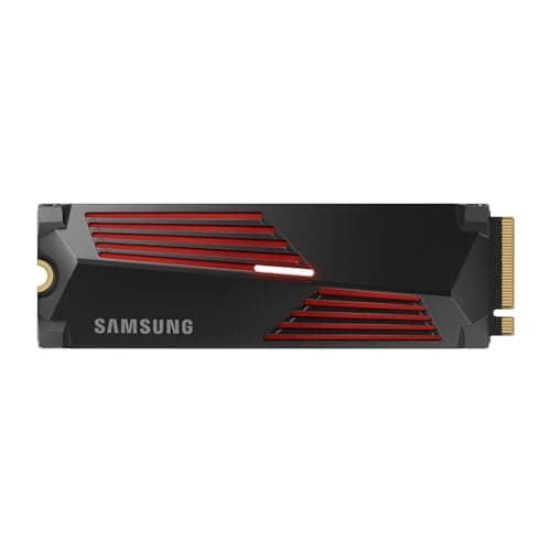 Samsung 990 PRO con disipador 4TB hasta 7.450MB/s PCIe 4.0 NVMe M.2 (2280) SSD interno (MZ-V9P4T0CW)