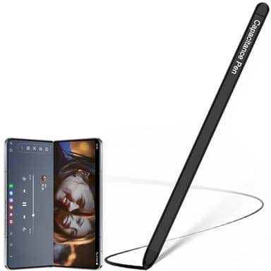 BaiFu Recambio Samsung Z Fold6 S Pen, Colorido s Pen Fold 6, Bolígrafos Slim Samsung S Ultra Pen, Stylus Pen para Samsung Tablet Tab A9+/s23 Ultra, Stylus para Amazon Kindle/Chromebook-Negro