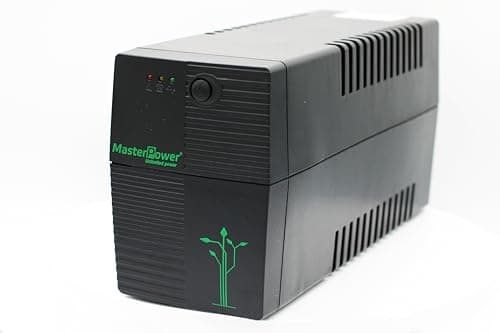 Master Power, Sistema de Alimentación Ininterrumpida SAI, UPS 650 VA, Tensión Constante de Salida 360W, 2 Enchufes Schuko