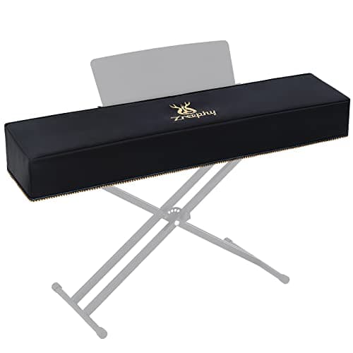 Zreephy Cubierta antipolvo para teclado de piano con apertura de soporte de música, diseño de cremallera, a prueba de polvo, compatible con teclados de pianos digitales Yamaha P35 P45 P48 P71 P85 P95