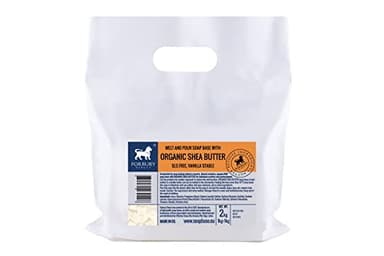 2kg (1kg + 1kg) Base Jabon glicerina, Derretir y Verter Manteca de Karité. Shea Butter Forbury Soap Base