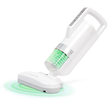 Iris Ohyama, Aspirador antiácaros / alérgenos, 400W, 6000 vibraciones/minuto, Calidad del filtro F9, Para colchones, sofás - Quilt Cleaner IC-FAC2 - Blanco