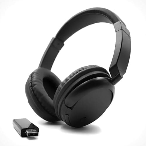 Auriculares Inalámbricos Para TV Para Adultos y Personas Mayores Estéreo Bluetooth Sobre La Oreja Con Radio FM, Sonido de Graves Puros, Auriculares Inalámbricos livianos Para Teléfono, PC y TV, etc.