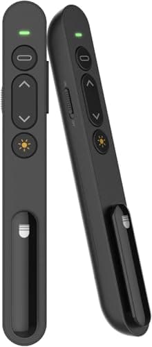 Puntero Laser Inalámbrico 100M Presentaciones, Remoto Mando de PowerPoint con Control de Volumen Hipervínculo, Pasador de Diapositivas, Mando Distancia Presentaciones para Windows, Linux, Android, Más
