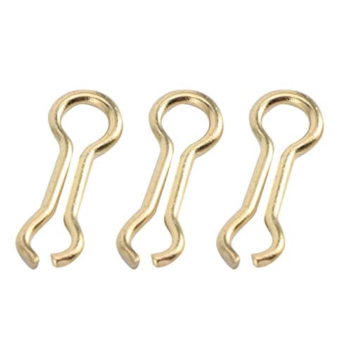 SUNGOOYUE 300 UNIDS Alambre de Pesca Ojos Plomo, Carpa Alambre de Pesca Ojos Plomo Acero Aleación Tornillo Conductores Mold Loops Aparejo Accesorio (S)