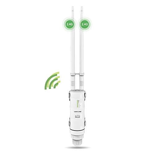 WAVLINK Repetidor WiFi Largo Alcance WiFi Exterior Potente, Amplificador Señal WiFi Antena WiFi Extender Wavlink N300 2.4G, Outdoor PoE Punto de Acceso WiFi, para Grandes Espacios Remotos