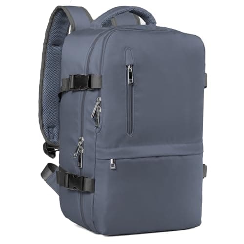 Hayayu Mochila Viaje Cabina Avion 40x20x25, Mochila Cabina para Ryanair 40x20x25 Maletas De Viaje Cabina Mochilas 40x20x25 Mochila De Viaje Cabina 20L con Orificio De Carga Y Bolsillo Antirrobo