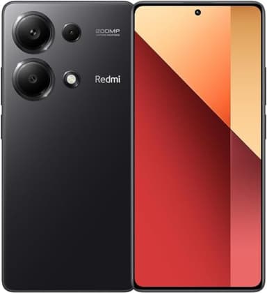 Xiaomi Redmi Note 13 Pro (Midnight Black 12GB RAM, 512 Storage) - Cámara ultra clara de 200 MP con OIS | Pantalla FHD + AMOLED de 120 Hz | Visualización inmersiva con biseles ultrafinos | Carga turbo