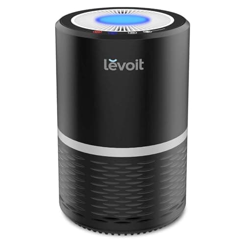 Levoit Purificador de Aire para Hogar con Filtro HEPA y Carbón Activado, Libre de Ozono, 3 Velocidades, Luz Nocturna, Capturar Alergias, Polen, Humo, Olor y Caspas de Mascota, Hasta 20 m², LV-H132