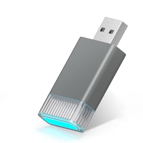 FEisca Carplay Inalámbrico Adaptador para iOS, Wireless Carplay Dongle,Plug & Play con actualización en línea, 5.8GHz WiFi, Convierte con Cable en Inalámbrico