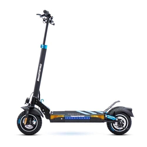 smartGyro Speedway - Patinete Eléctrico de 48V, 800W Pot. Máxima, Batería 13Ah, Autonomía 50 Km, Ruedas de 10 inches Dual Grip, Suspensiones, Triple Frenada, Certificado DGT, Segunda Generación