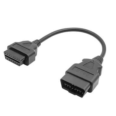 CGEAMDY Cable Adaptador OBD2, Cable Alargador OBD2 Conector De Diagnóstico a Bordo, 16 Pin OBD2 Cable Adaptador Diagnóstico del Coche, Adaptador Diagnóstico Enchufe Extensión Alambre Plano(0.5m)