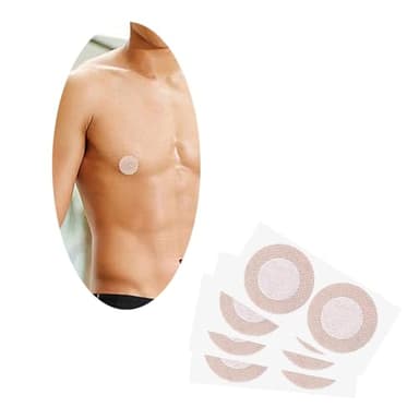 60 Pcs Protectores de Pezón para Hombre Cubre Pezones Desechables Cubre pezones Running Pezoneras Hombre Invisibles Funda Protectora para pezones Masculinos para Correr, 45mm