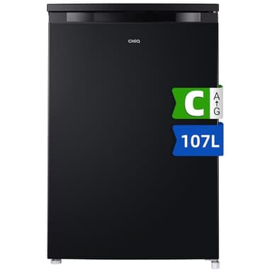 CHiQ Frigorífico de Una Puerta 845 mm de Altura y 556 mm de Profundidad, Volumen de 107L, Ocupa solo 0.3 m²,Microcongelador Incorporado, Compartimento Versátil, 7 controles de Temperatura