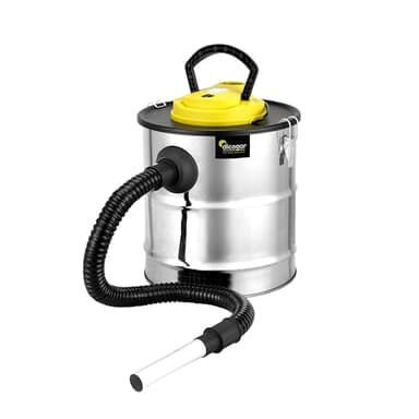 Aspirador de Cenizas - Chimenea, Pellet y Barbacoas - Potencia de 1.200W - Capacidad de 20 L - Fabricado en Acero Inoxidable - Incluye Manguera de 1m y Funda para Filtro - Función Soplador - Dicogar