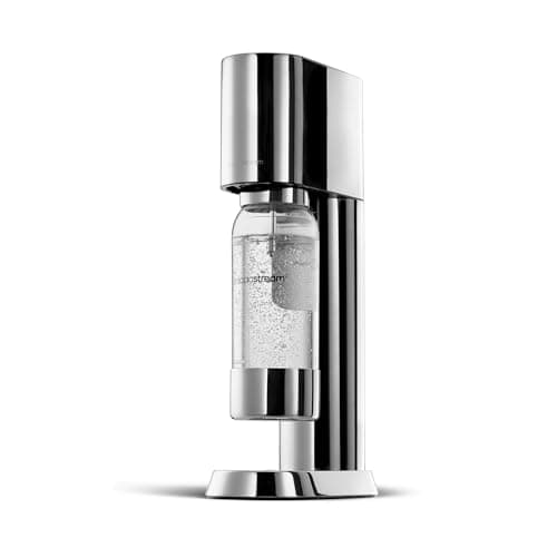 SodaStream Enso - Máquina Gasificadora de Agua Premium de Acero Inoxidable, Incluye Botella de 1 Litro para Gasificar Apta para Lavavajillas