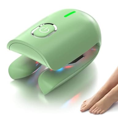 Dispositivo Láser para el Tratamiento de Hongos en las Uñas, Dispositivo de Limpieza con Láser de Hongos para Uñas de los Pies Gruesas Decoloradas Dañadas y Onicomicosis (470nm*2+660nm*2+905nm*1)