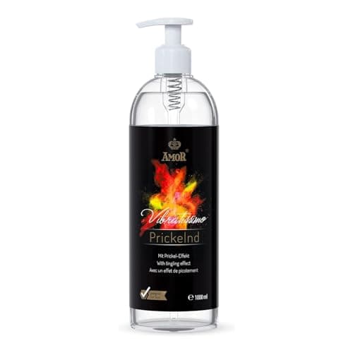 Vibratissimo Play Gel Estimulante 1000 ml I Lubricante con efecto estimulante I Lubricación a base de agua I Gel lubricante adecuado para juguetes de silicona y condones de látex