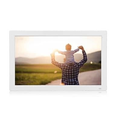 Marco de Fotos Digital Grande de 18,5 Pulgadas, Pantalla Táctil HD de 1080P, Compartir Instantáneamente Fotos, Vídeos, Montaje en Pared, Máquina de Publicidad, Pantalla Táctil Portátil,(#1)