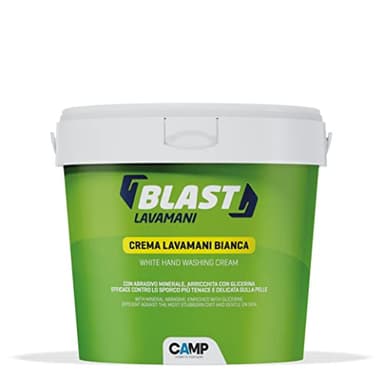 Camp BLAST Crema Blanca LavaManos, con Abrasivos Naturales, para Suciedad Difícil, con Glicerina, 4000 ml