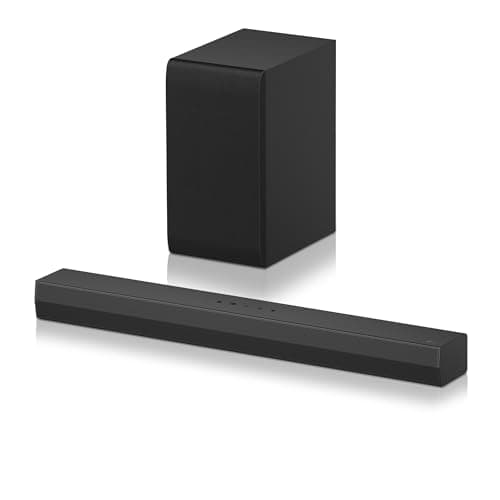 LG S40T - Barra de Sonido Inteligente, 300W, 2.1 Canales, Sonido Envolvente Dolby Digital y DTS, Amplia Conectividad, HDMI, Bluetooth, USB, Entrada Óptica, Negro