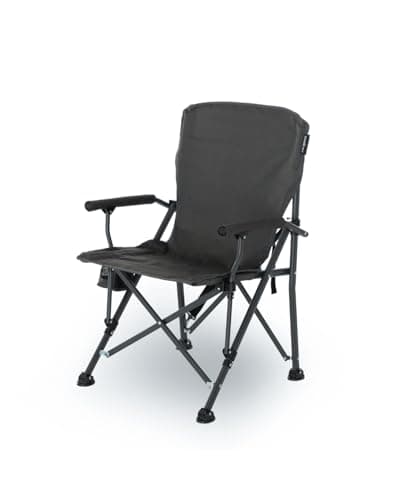 qeedo Silla de Camping Plegable Johnny XL (hasta 150 kg), Silla Plegable con portavasos de Malla