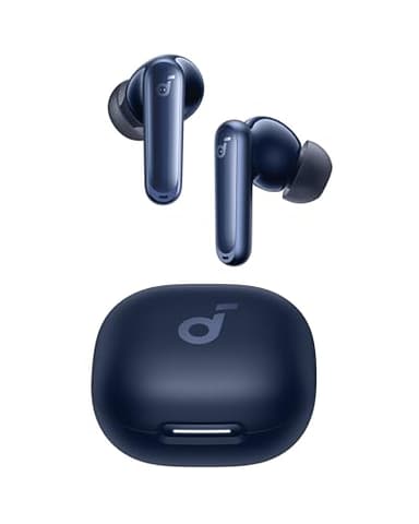 Soundcore de Anker P40i Auriculares Inalámbricos Bluetooth con Cancelación de Ruido Adaptativa al Entorno, Graves Intensos, 60 Horas, Soporte para teléfono, IPX5, Carga Inalámbrica, Bluetooth 5.3