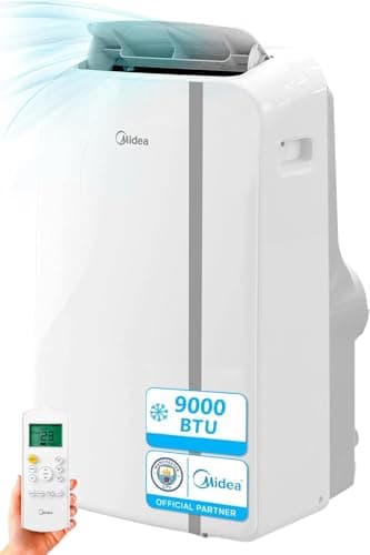 Midea Pingüino aire acondicionado portátil | 2300 frigorías / 9000 BTU | Climatizador portátil frío silencioso 2700 W | Enfriador bomba de frío | 3 velocidades con kit de ventana y control remoto