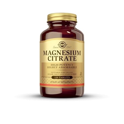 Solgar | Magnesium Citrate | Suplemento Alimenticio que Reduce la Fatiga | Con Magnesio | Para Hombre y Mujer | 120 Cápsulas