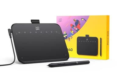 XPPen Deco 640 Tableta Gráfica Dibujo Digital con Lápiz 16384 Niveles de Presión 8 Teclas Personalizadas Virtuales, Tableta de Dibujo para OSU Compatible con Windows, macOS, Android, Chrome OS, Linux