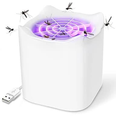 Insecticida eléctrica, USB, Trampa para Mosquitos, lámpara para Mosquitos con luz, Trampa para Moscas de la Fruta para Cocina, Interior y Exterior