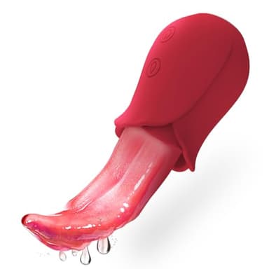 Juguetes Sexuales Para Mujeres, Vibradores Realistas Para La Lengua Para El Pecho, Vibrador Para Pezones Con 10 Vibraciones Para Lamer, Juguetes Sexuales Para Adultos Para Parejas Femeninas