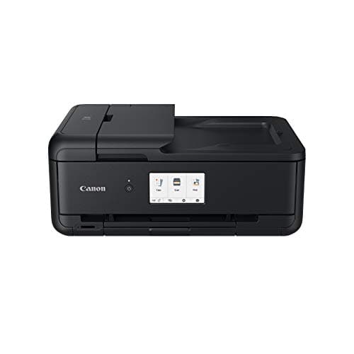 Canon Pixma TS9550a Impresora Multifunción Empresarial, Sistema de Inyección de Tinta, A3, WiFi, Conectividad Inalámbrica, ADF de 20 Hojas, Cartuchos Tinta XL, Pantalla Táctil, Negro