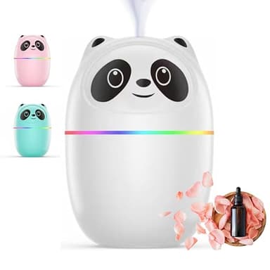 Humidificador Bebes, Mini Humidificador, Humidificador Niños, 220ML/6H, Humidificador de Aire, Humidificador Bebes Mocos y Tos, Humidificador Pequeño, Humificador de Humedad bebe, Luz Nocturna Bebes