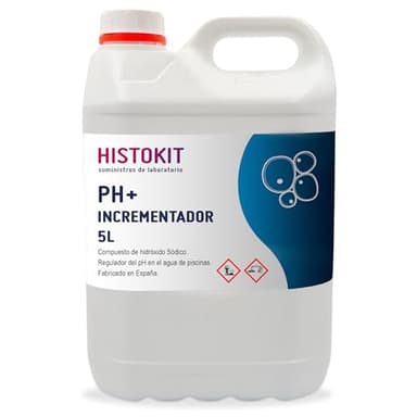 Elevador de pH para Piscinas – Incrementador y Regulador de pH Líquido – Aumentador de pH para Agua de Piscina – Garrafa 5L